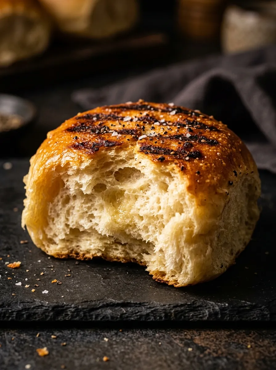 Griddled potato bun